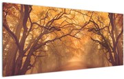 Tablou - Peisaj de toamnă cu drum (120x50 cm)
