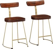 vidaXL Scaune de bar 2 buc 49x43x79 cm lemn masiv de mango