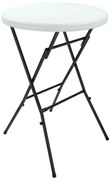 Casaria Masă de petrecere din plastic LYDA, Ø72x110cm, alb