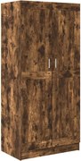 vidaXL Șifonier, stejar fumuriu, 82,5x51,5x180 cm, lemn prelucrat