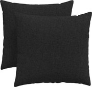 vidaXL Perne pentru canapea 2 pcs Negru 45 x 45 cm țesătură