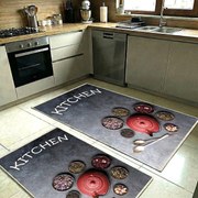 Set 2 Covoare bucatarie antiderapante 60x80 cm + 60x120 cm, CBU302