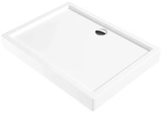 Cadita dus dreptunghiulara Deante Jasmin Plus alb 120x90 cm