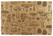 Covoraș de intrare din fibre de nucă de cocos 40x60 cm Mushrooms – Artsy Doormats