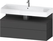 Duravit Qatego dulap 119x47x59 cm sub chiuveta pe perete grafit QA4396049490010