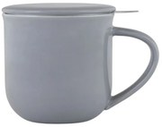 Cană pentru ceai cu infuzor si capac Viva Scandinavia MINIMA EVA V81454, 380 ml, Portelan, Gri