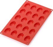 Forma de copt scoici Lekue 1010169, 30x17,5x0,9 cm, 200 ml, -60°C/+220 °C, Silicon platinat, Rosu