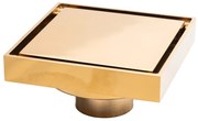 Sifon pardoseala TRENDY’S,  gold ,10X10 cm, iesiere pe 40 mm antimiros