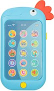 Baby Mix Telefon pentru copii Papagal albastru, 8 x 14 x 2 cm