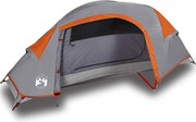 vidaXL Cort de camping pentru 1 persoană, portocaliu, impermeabil