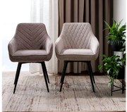 Scaun de dining SERVIO BREGO bej inchis