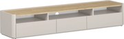 Comodă TV cu două sertare Elivo 200 cm - cașmir / stejar uleiat