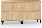 vidaXL Dulapuri, 2 buc, stejar sonoma, 60x35x70 cm, lemn prelucrat