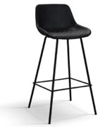 Scaun bar River, piele ecologica structura metalica