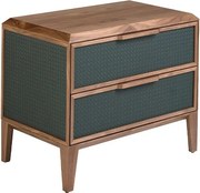 Noptiera cu 2 sertare design LUX Dark green