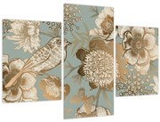 Tablou - Flori aurii (90x60 cm)