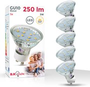 BKLICHT Set 5 becuri LED GU10  5/5,8 cm