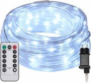 vidaXL Lumină cu sfoară cu 120 LED Alb Rece 5 m PVC
