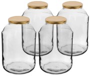 Set de borcane cu capac Browin Twist, 4 l, 4 buc.