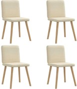vidaXL Scaune de bucătărie, 4 buc., material textil