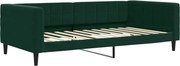 vidaXL Cadru de pat, verde închis, 100x200 cm, catifea