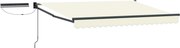 vidaXL Cort electric retractabil Crem 2,5 x 2 m