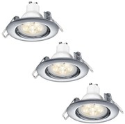 TRIO - SET 3x Lampă încastrată dimmabilă LED LED/5,5W/230V