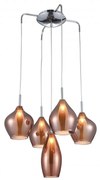 Lustra moderna AMBER MILANO 5 cupru ZZ AZ3172