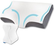 Set perne pentru dormit Suporto®️, perna ortopedica cu suport cervical si perna pentru genunchi