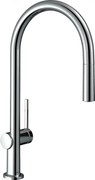 Baterie bucatarie cu dus extractibil si sBox, Hansgrohe Talis M54, crom, 72803000