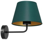 Lampă de perete ARDEN 1xE27/60W/230V verde/aurie