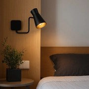 Aplica cu brat si spot directionabil LORD 8880 negru