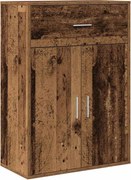 vidaXL Bufet cu sertar Lemn vechi 60 x 30 x 84 cm Lemn compozit