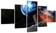 Tablou planetei în cosmos (125x70 cm), în 40 de alte dimensiuni noi