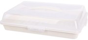 Tavă de servire cu capac EH 44 x 31 x 10 cm, alb