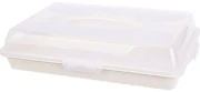 Tavă de servire cu capac EH 44 x 31 x 10 cm, alb