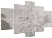 Tablou - Peisaj chinezesc (150x105 cm)