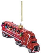 Ornament de Crăciun lucrat manual din sticlă 4,5 cm Red Truck – Sass & Belle