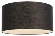 Lampă modernă cu pandantiv alb cu abajur negru 50 cm - Combi 1