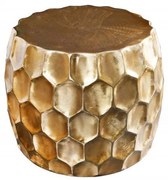 Masuta auxiliara design unicat Organic Orient 55cm, auriu