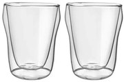 Set 2 pahare Florina Malachit, sticla borosilicata, pereti dubli, 320 ml