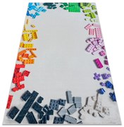 BAMBINO 38480 covor lavabil Kit de construcție pentru copii anti-alunecare - gri / galben