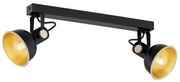 Aplica de perete / tavan cu 2 spoturi directionabile design modern Lenora negru