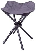 Garthen Scaun pliabil de camping, negru