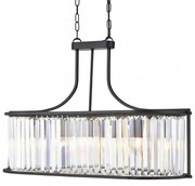 Lustra traditionala stil clasic Victoria oval negru 8095-5BK SRT