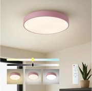 Brilagi - Plafonieră LED dimabilă POOL LED/48W/230V 3000-6000K 40 cm roz+telecomandă