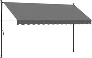 vidaXL Copertină retractabilă, antracit, 350x150 cm, textil și oțel
