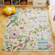 HOMCOM Covor de țară, versatil, din poliester, ușor de întreținut, antiderapant, colorat | Aosom Romania