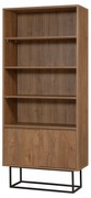 Bibliotecă Rea Black and Walnut