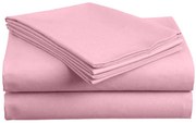 Cearsaf din bumbac LUX roz deschis 140x240 cm